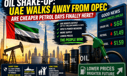 OIL SHAKE-UP: UAE WALKS AWAY FROM OPEC: ARE CHEAPER PETROL DAYS FINALLY COMING?