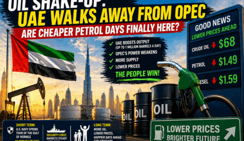 OIL SHAKE-UP: UAE WALKS AWAY FROM OPEC: ARE CHEAPER PETROL DAYS FINALLY COMING?