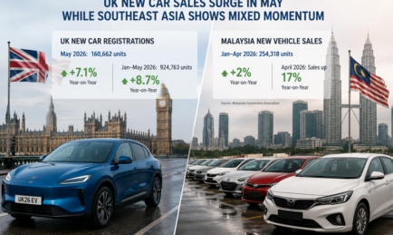 UK New Car Sales Surge in May While Southeast Asia Shows Mixed Momentum