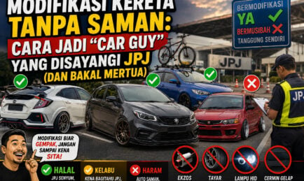Modifikasi Kereta Tanpa Saman: Cara Jadi “Car Guy” Yang Disayangi JPJ (Dan Bakal Mertua)