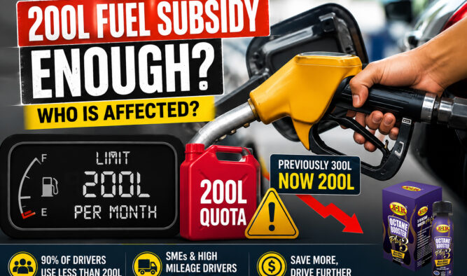 Is 200L fuel subsidy per month enough?