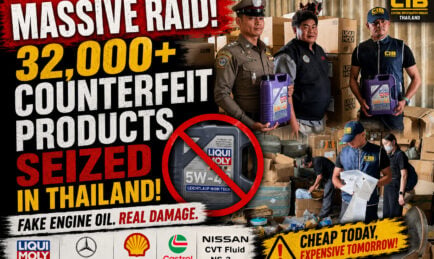 Fake Engine Oil Scandal: Thai Police Seize Over 32,000 Counterfeit Products in Major Warehouse Raid