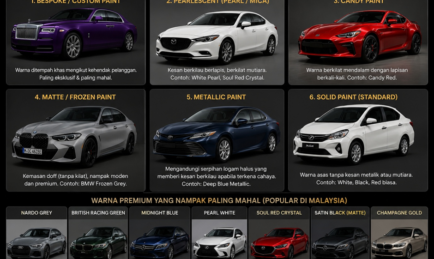 Color Cat Kereta Yang Paling Mahal