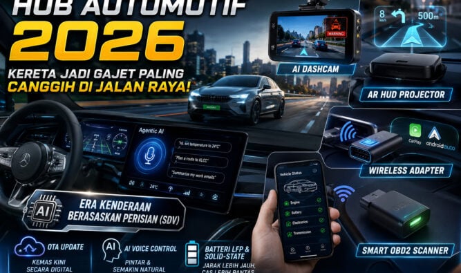 Hub Automotif 2026: Apabila Kereta Menjadi Gajet Paling Canggih di Jalan Raya