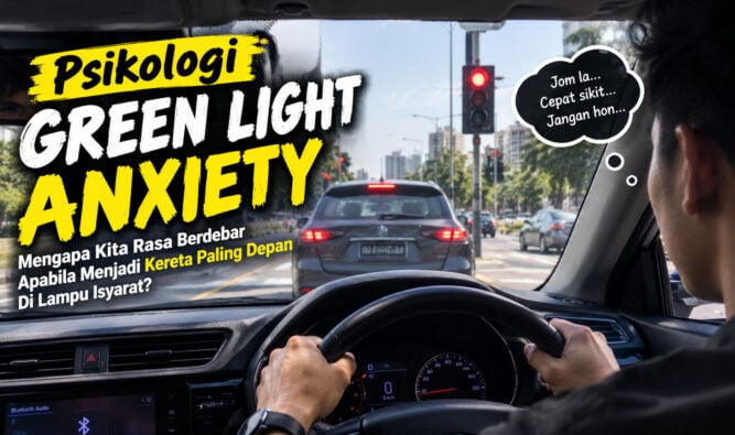 Psikologi ‘Green Light Anxiety’: Mengapa Kita Rasa Berdebar Apabila Menjadi Kereta Paling Depan Di Lampu Isyarat?